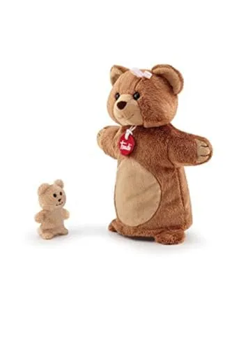 Trudi Mama & Baby Ourson marionnette main doigt douce