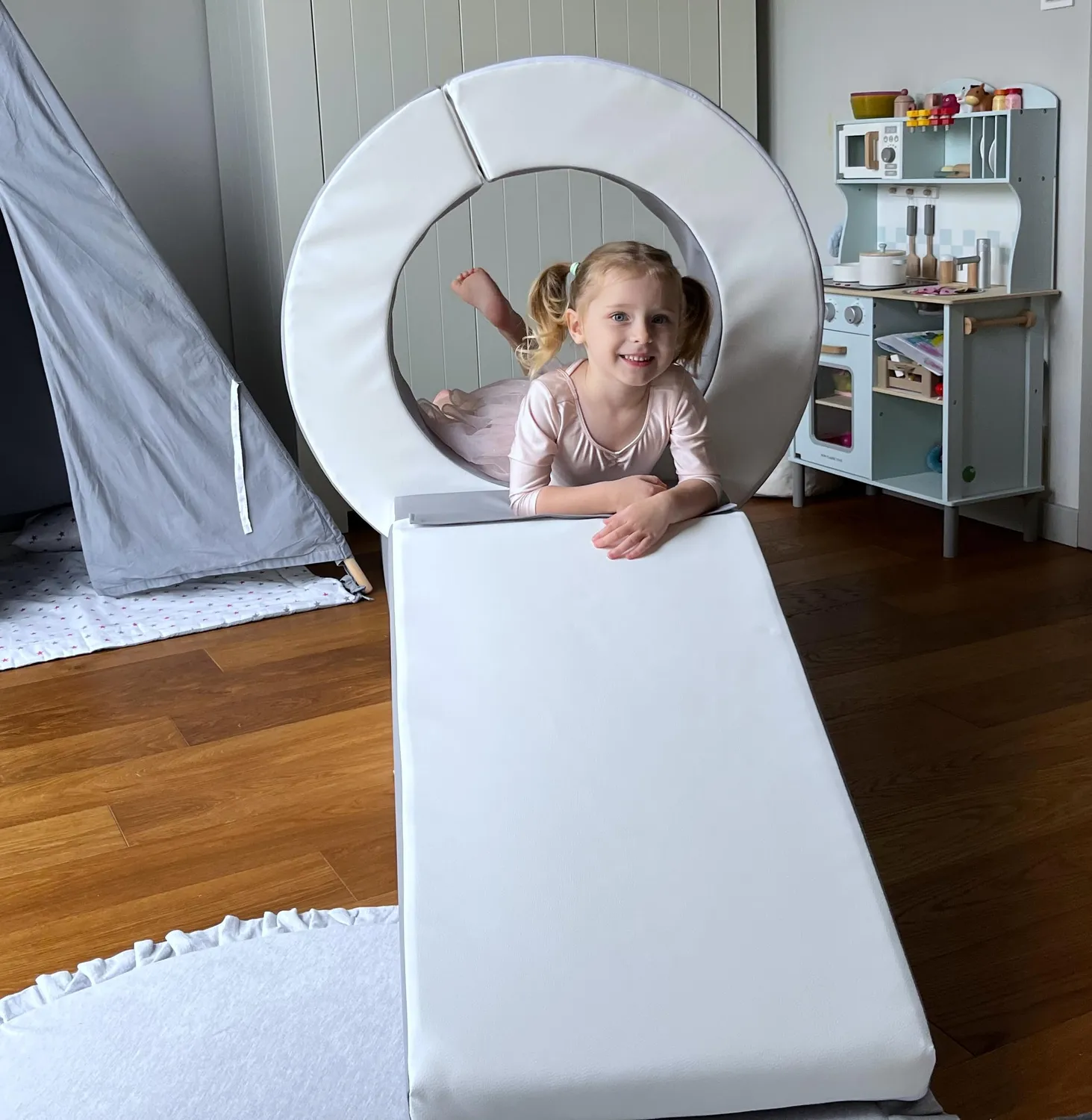 Velinda Hoop Cercle blocs mousse enfant lot 7 crème velours