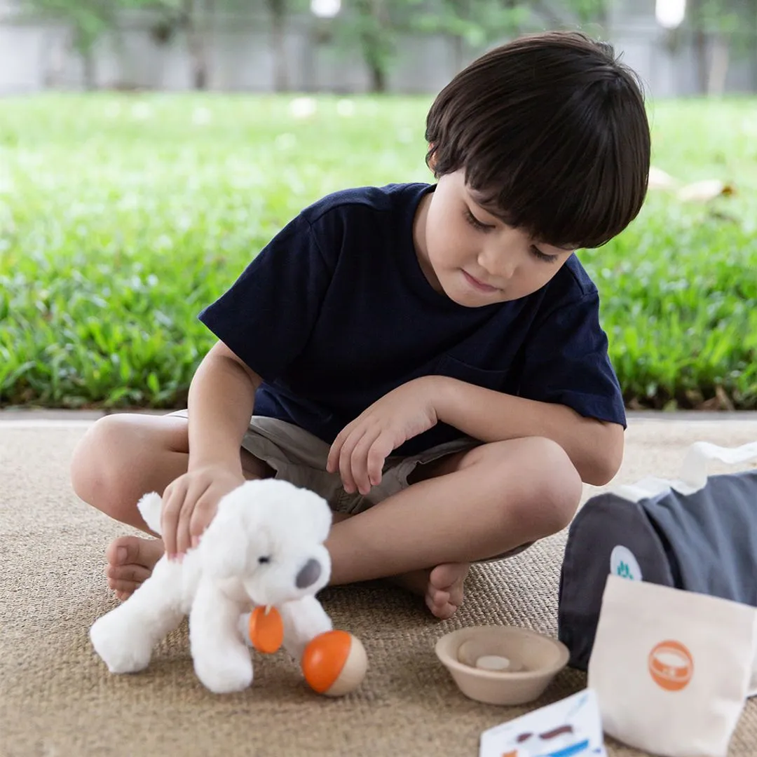 PlanToys Pet Care Set soin animaux bois 3 ans+