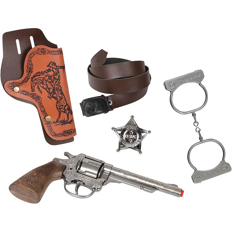 Gonher Wild West Set cowboy 8 coups métal