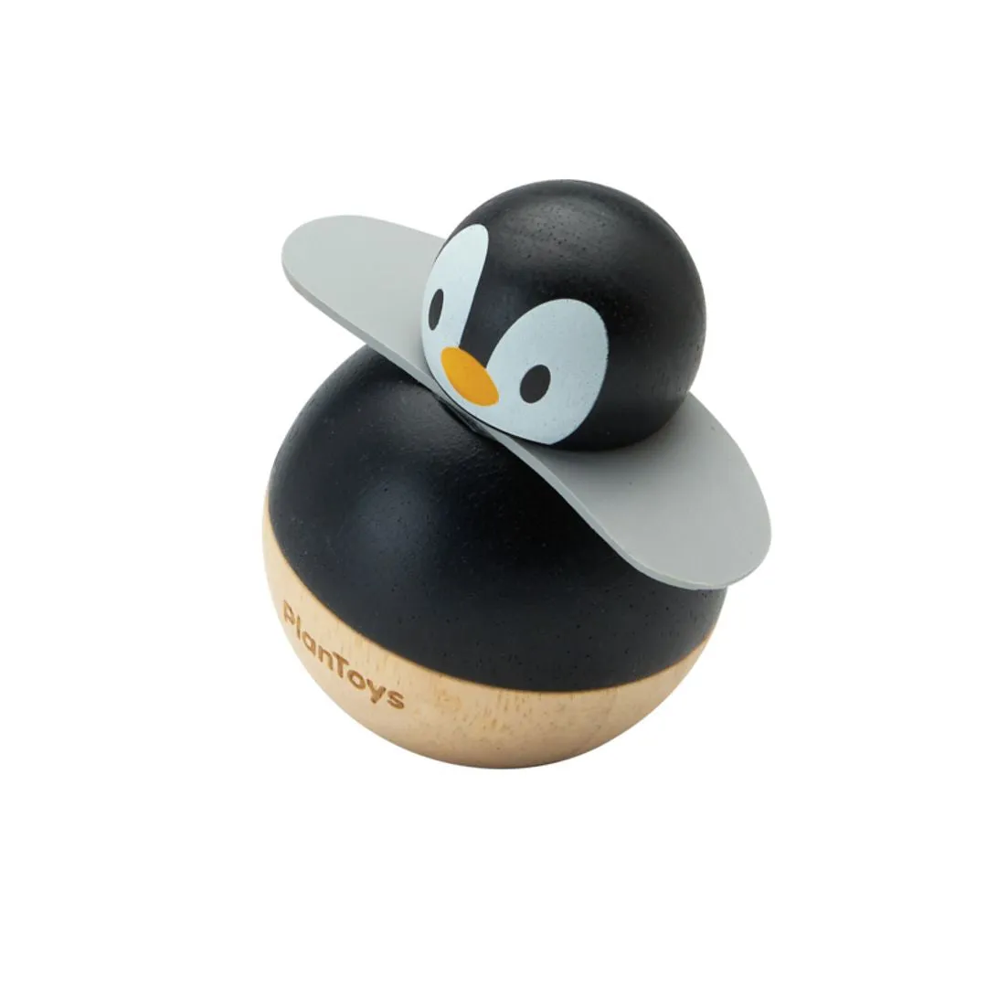 PlanToys Penguin Wobbler culbuto bois 3 mois+