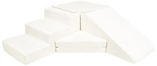 Velinda Set de 4 Blocs Mousse Boucle Crème Assise Jeu