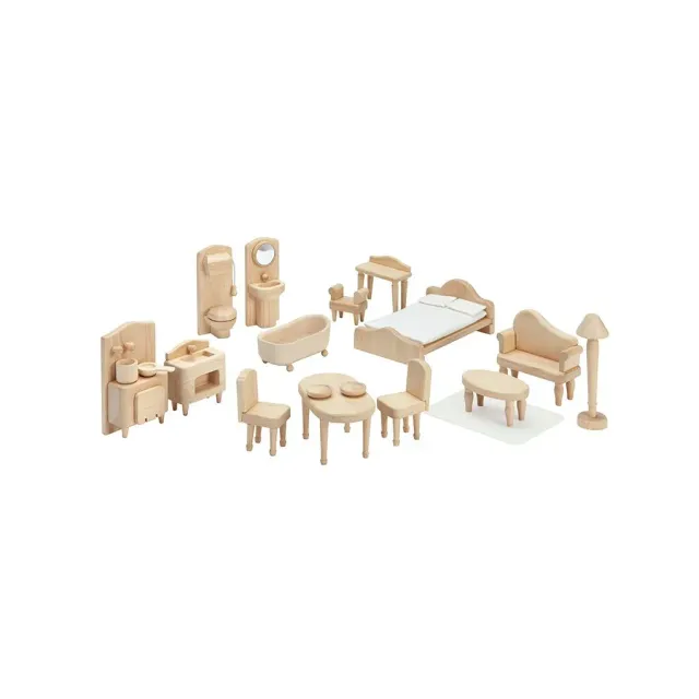 PlanToys Victorian Furniture Set meubles maison poupée bois