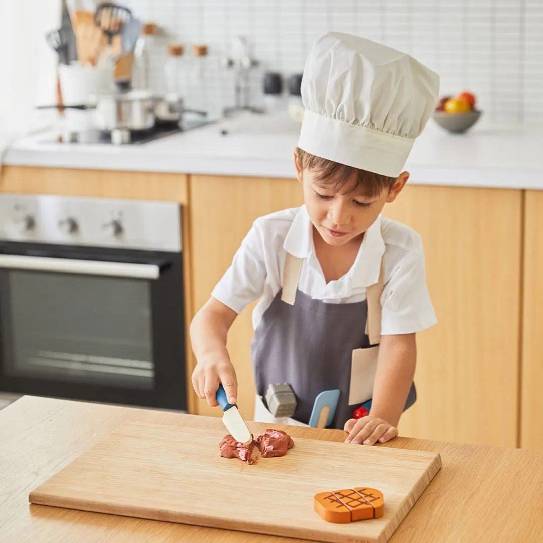 PlanToys Chef Set déguisement cuisinier enfant bois