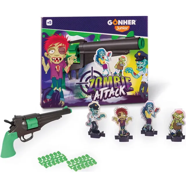 Gonher Zombie Attack Revolver jouet à amorces