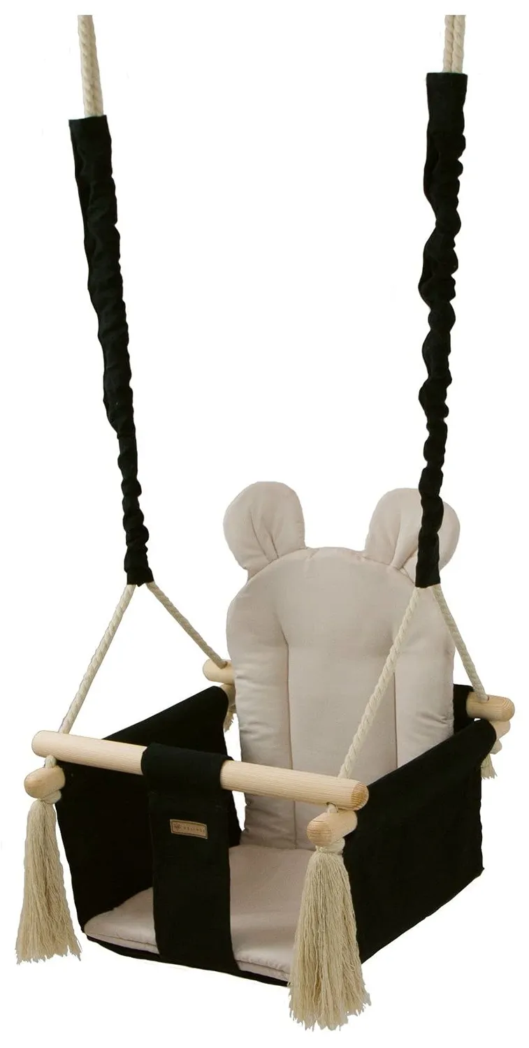 Velinda Confort balançoire enfant bois coton jardin maison