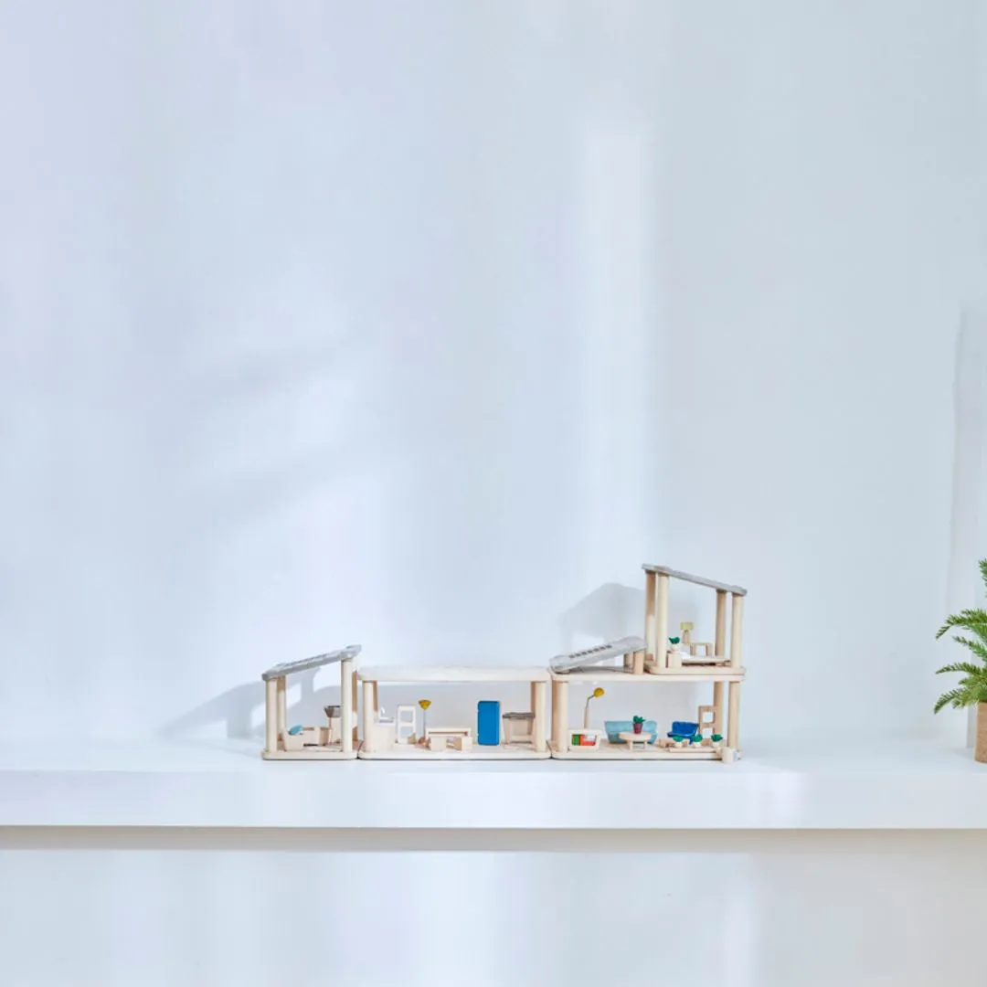 PlanToys PlanSpace Bedroom chambre maison de poupée en bois
