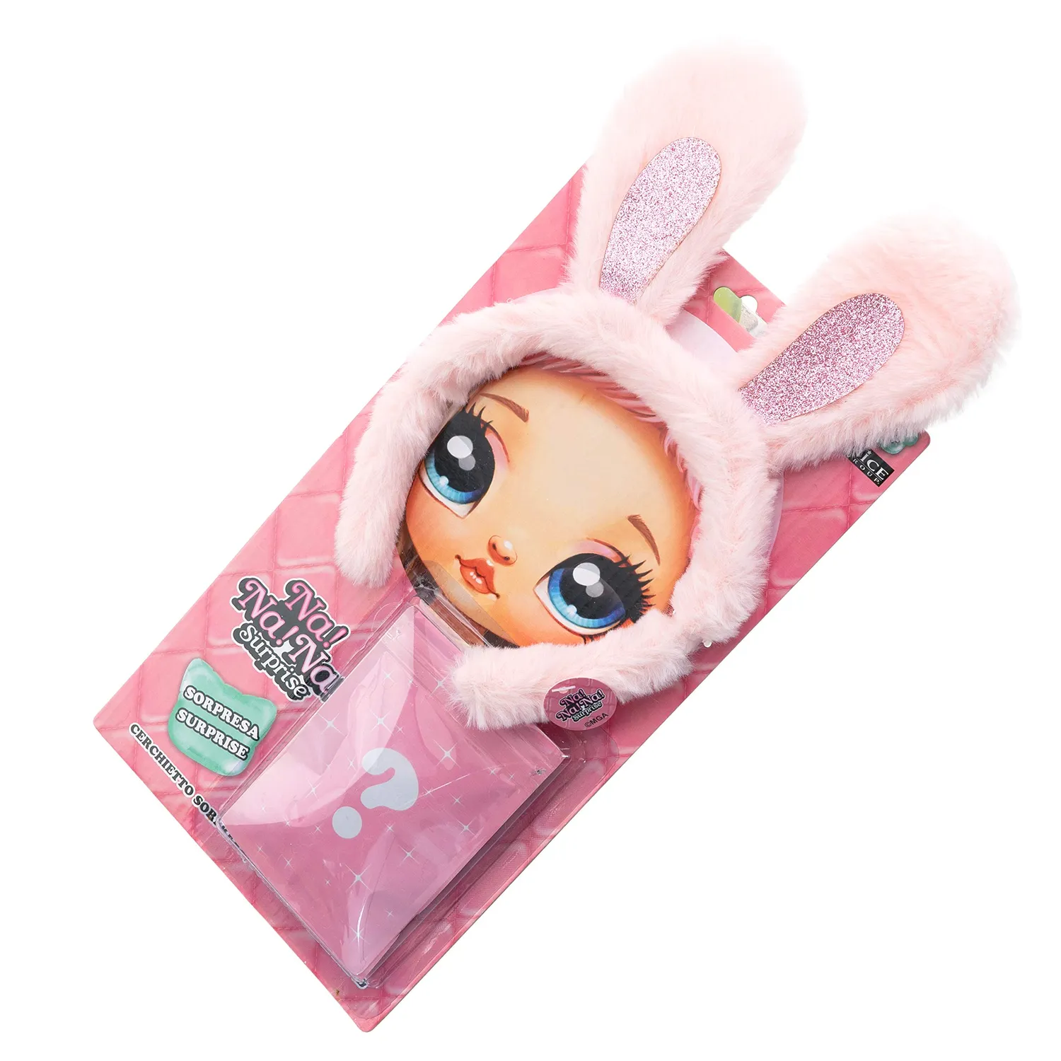 Na Na Na Surprise serre-tête peluche rose cheveu surprise