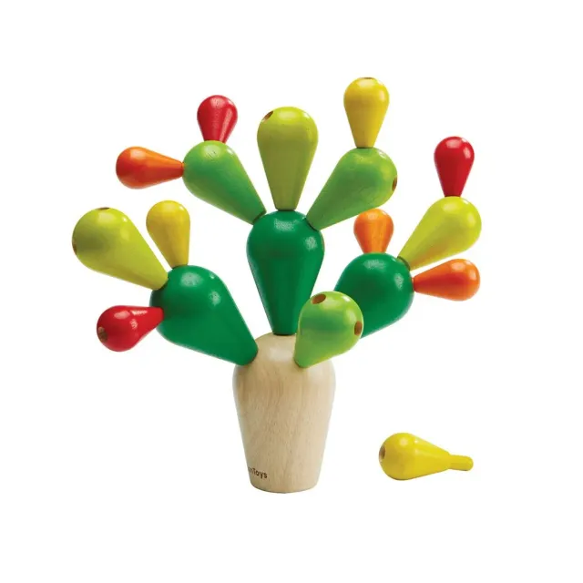 PlanToys Balancing Cactus jeu équilibre bois 3-99 ans