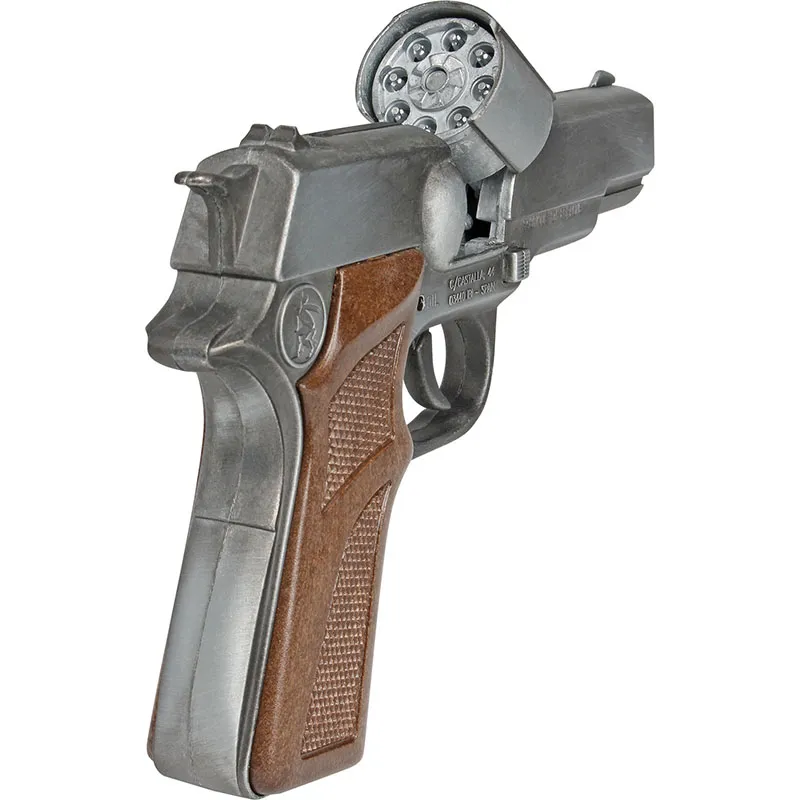 Gonher Police Gold Collection pistolet jouet 8 coups doré