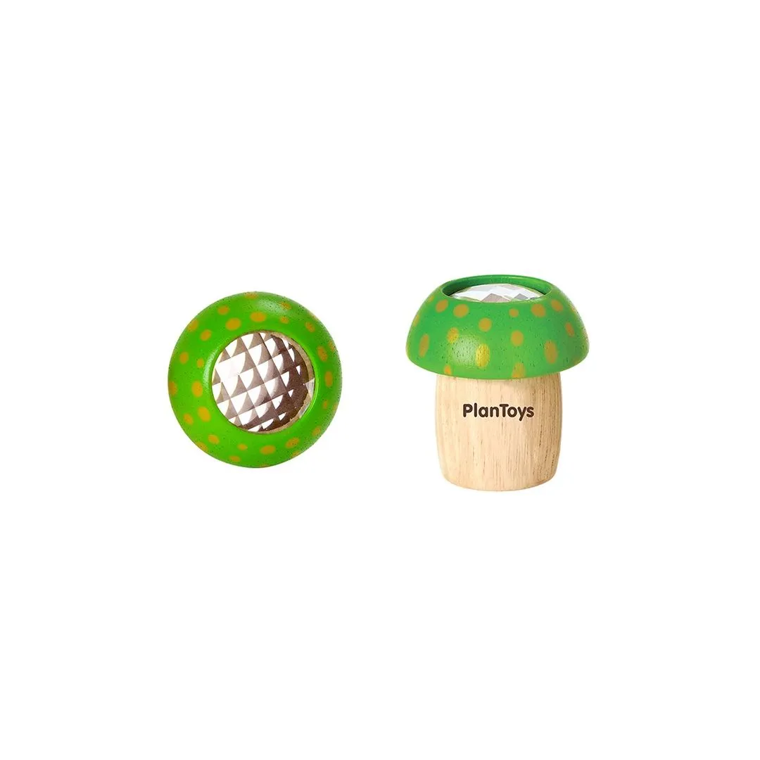PlanToys Mushroom Kaleidoscope kaléidoscope bois vert