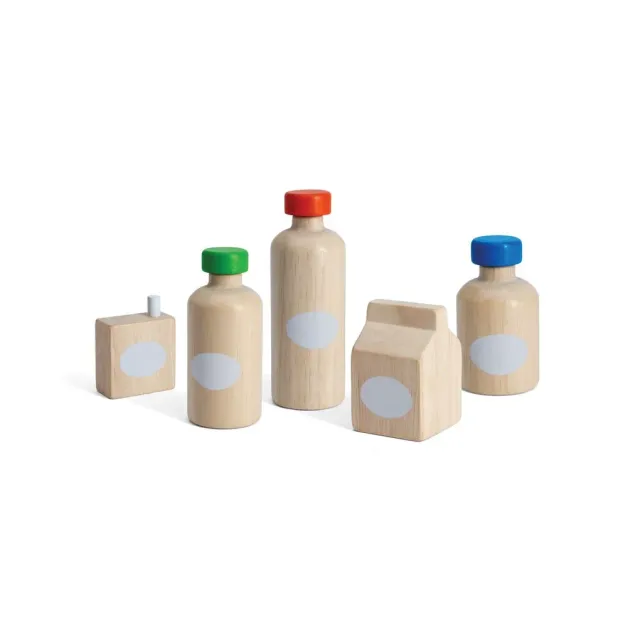 PlanToys Beverage Set dinette boissons en bois dès 2 ans
