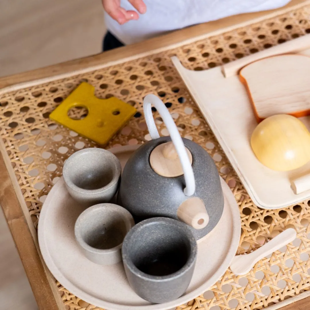 PlanToys Classic Tea Set service à thé dinette bois