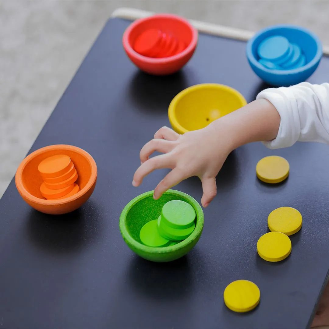PlanToys Sort & Count Cups gobelets tri 18 mois