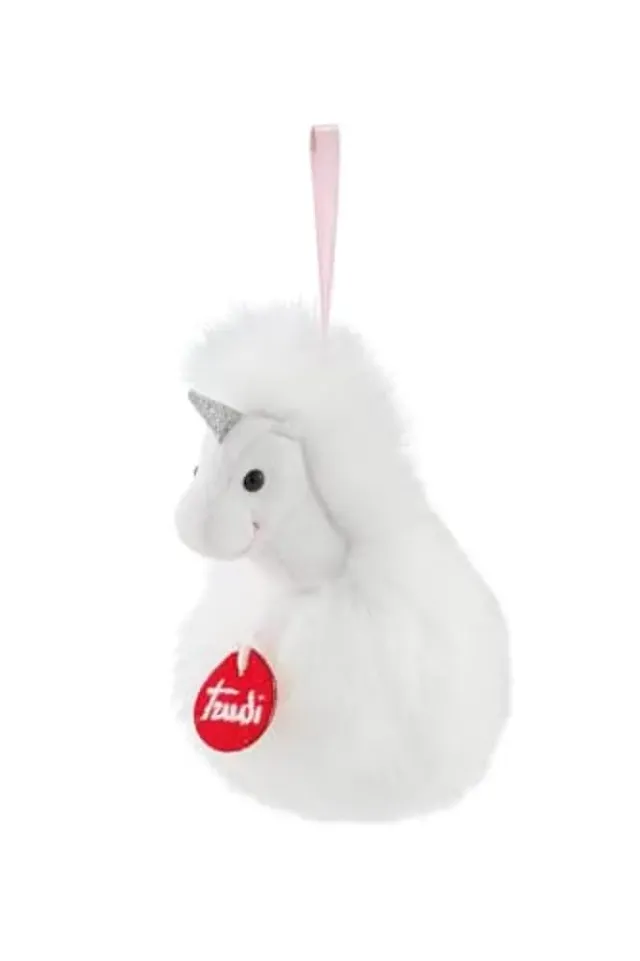 Trudi Pompons TUDM7000 peluche licorne blanche