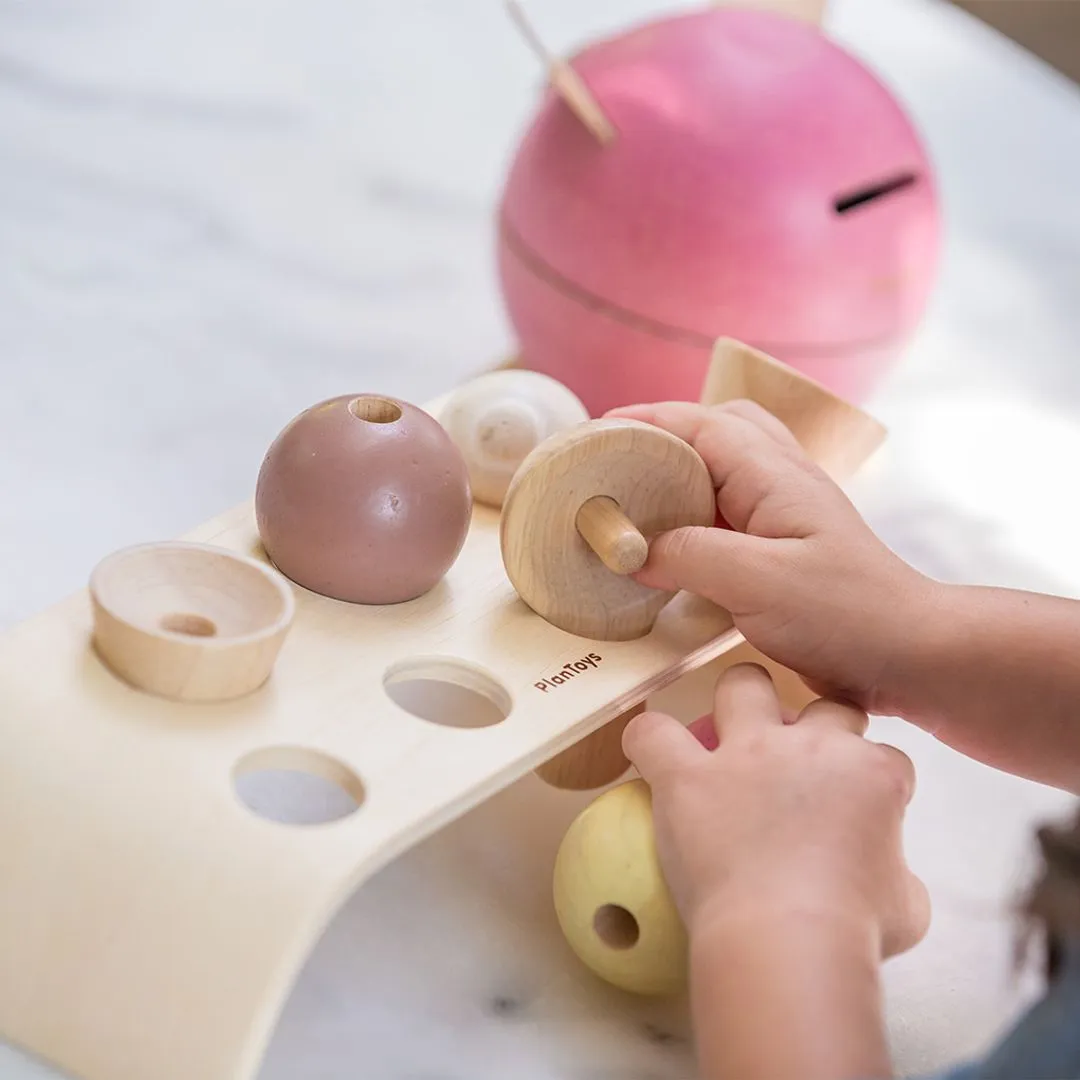 PlanToys Ice Cream Set dinette glaces bois dès 2 ans