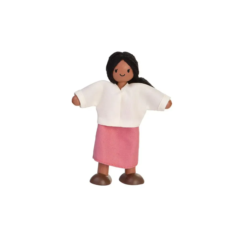 PlanToys Mom figurine maman maison poupée peau mate