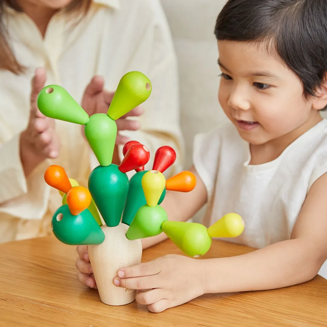 PlanToys Balancing Cactus jeu équilibre bois 3-99 ans