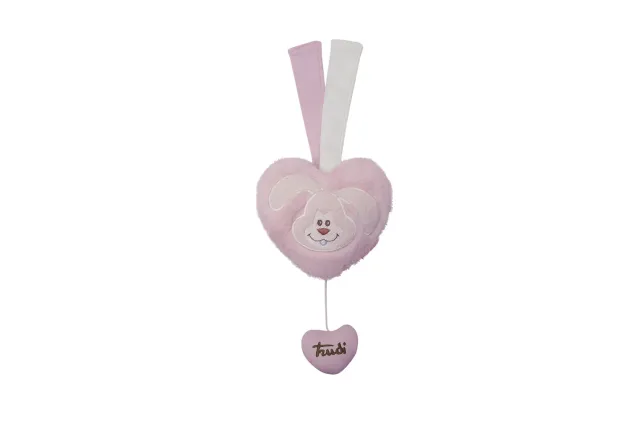 Trudi Cremino 18139 Cœur Rose doudou musical naissance