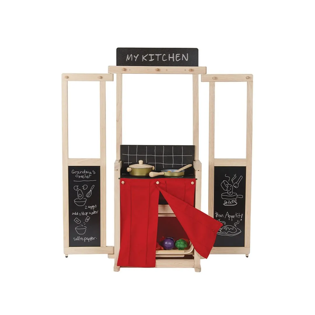 PlanToys Play Center centre de jeu théâtre 4 rideaux