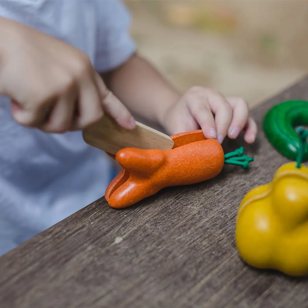 PlanToys Wonky Fruits et Légumes à Découper Bois 5 pièces