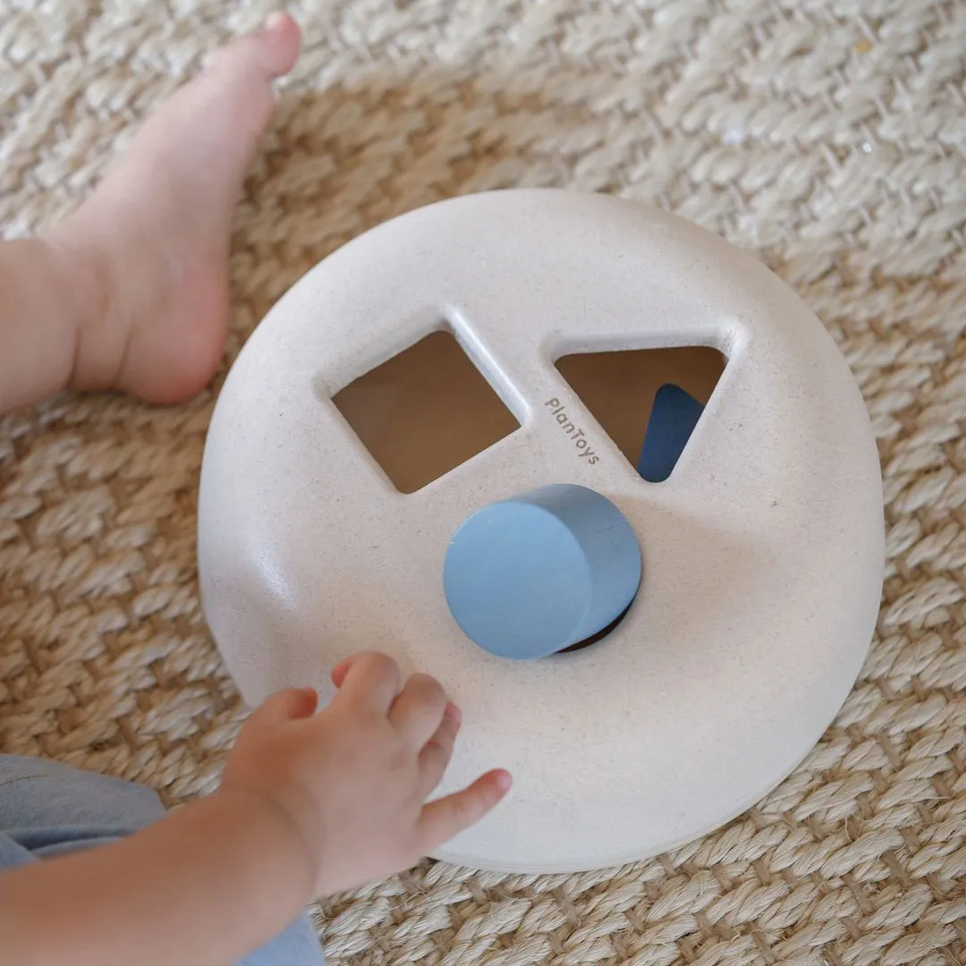 PlanToys Geometric Sorting boîte à formes bois 12 mois