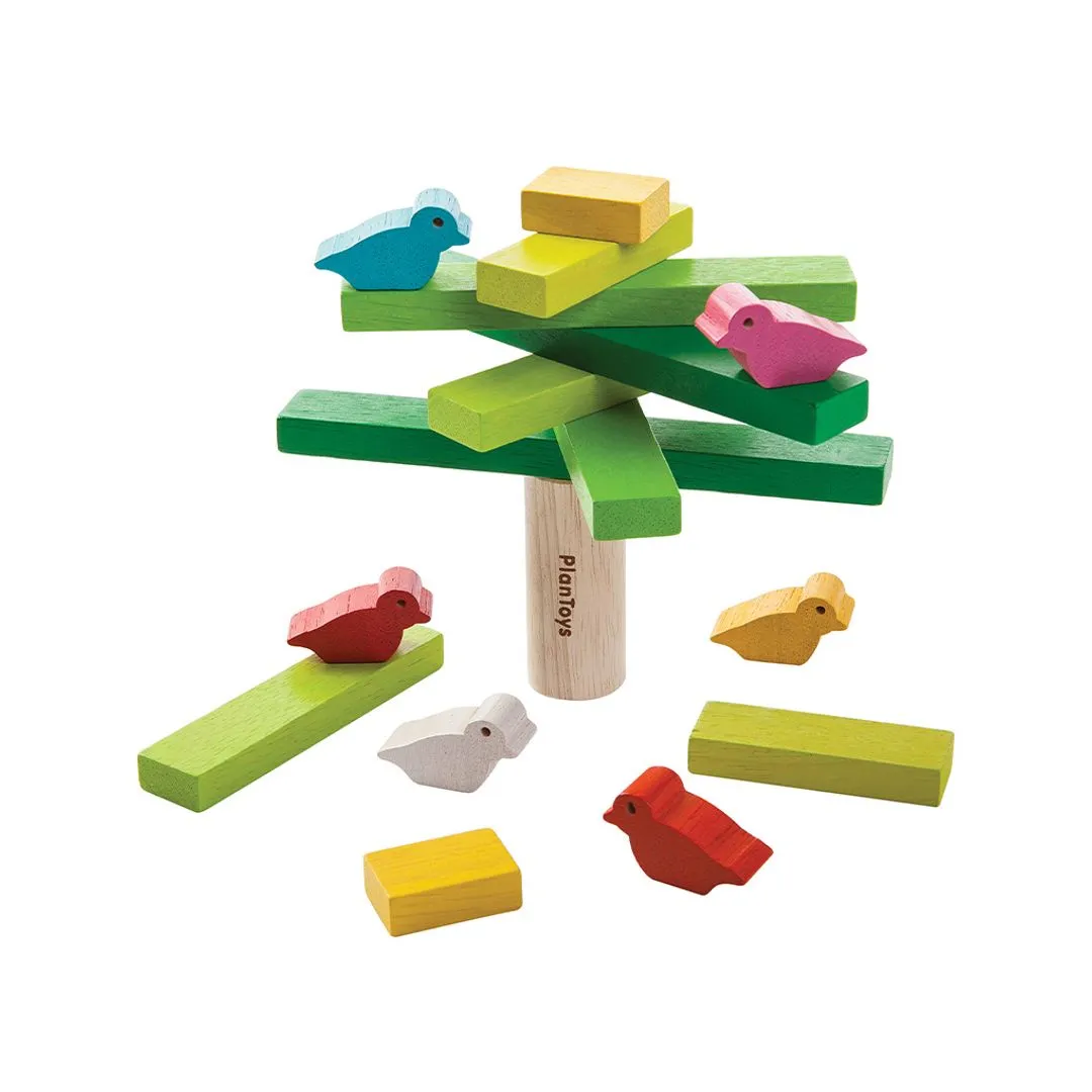 PlanToys Balancing Tree jeu d’équilibre bois 17 pièces