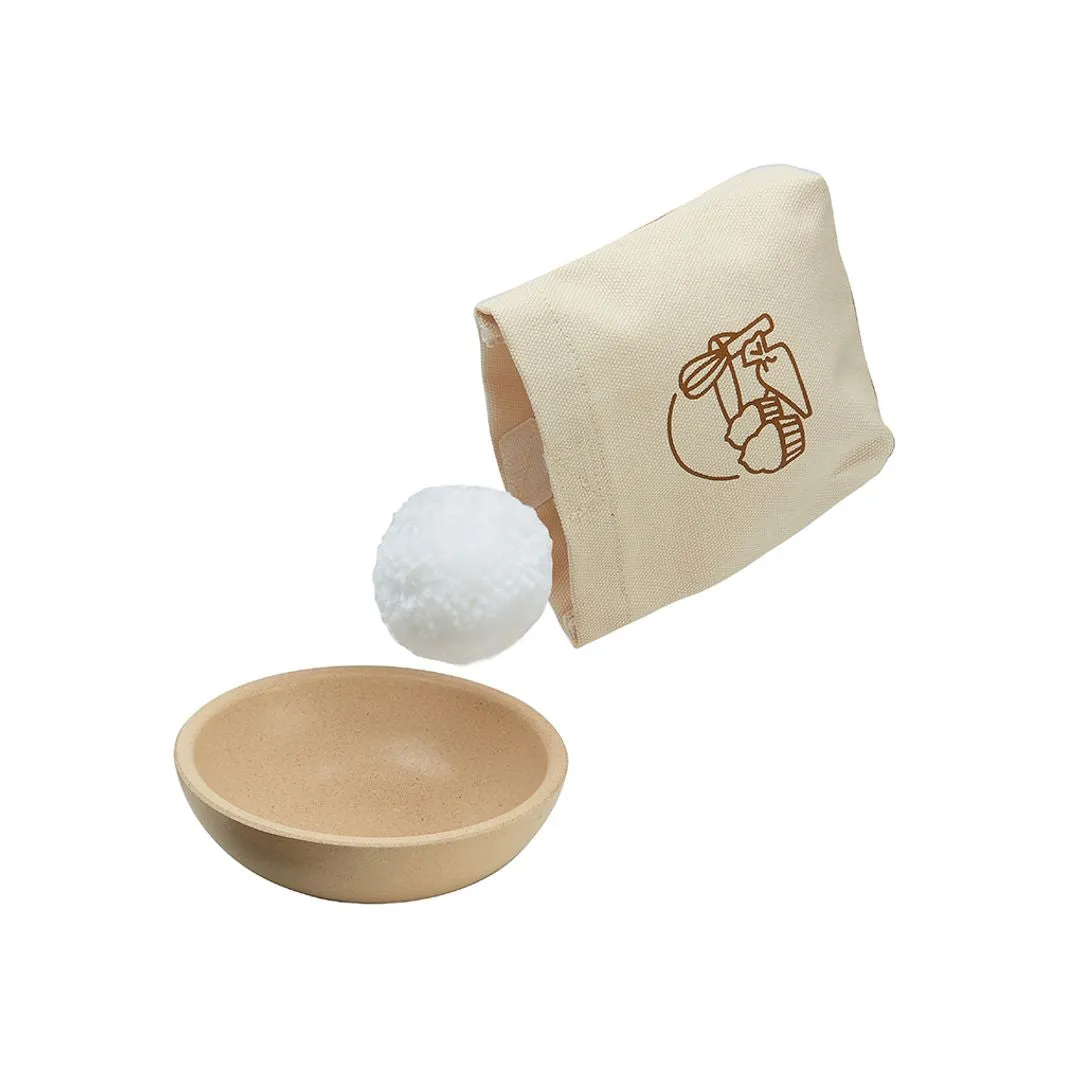 PlanToys Cupcake Set dinette pâtisserie bois 9 pièces
