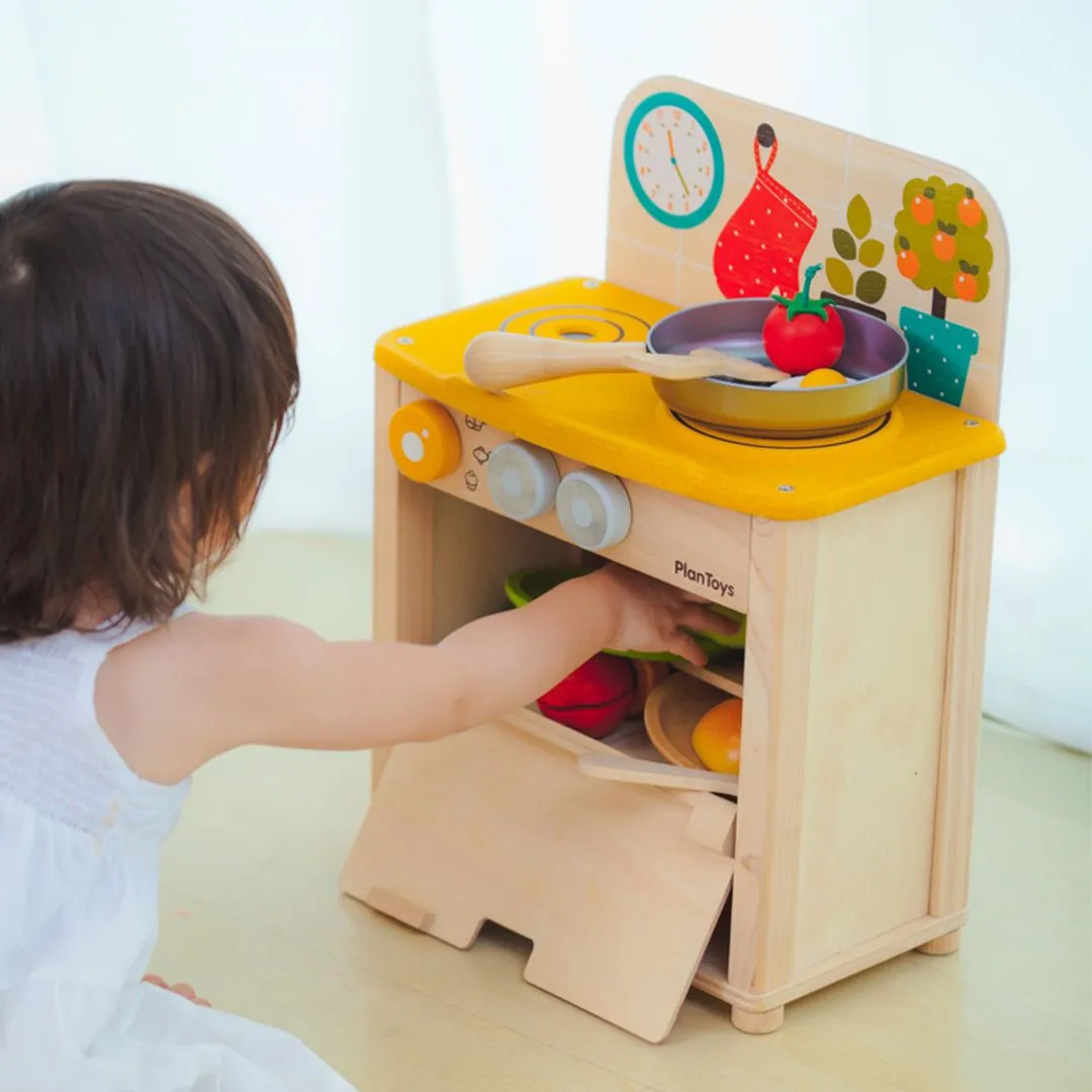 PlanToys Kitchen Set cuisine jouet bois dès 2 ans