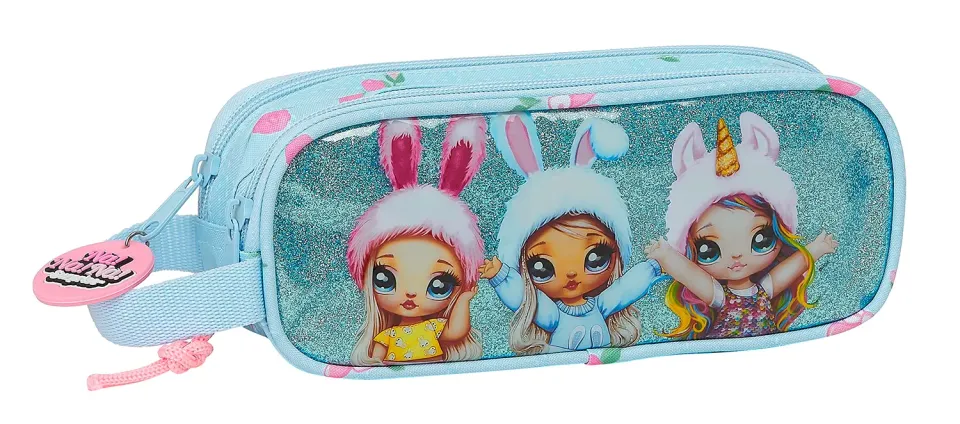 Safta M513 trousse double bleu clair fille