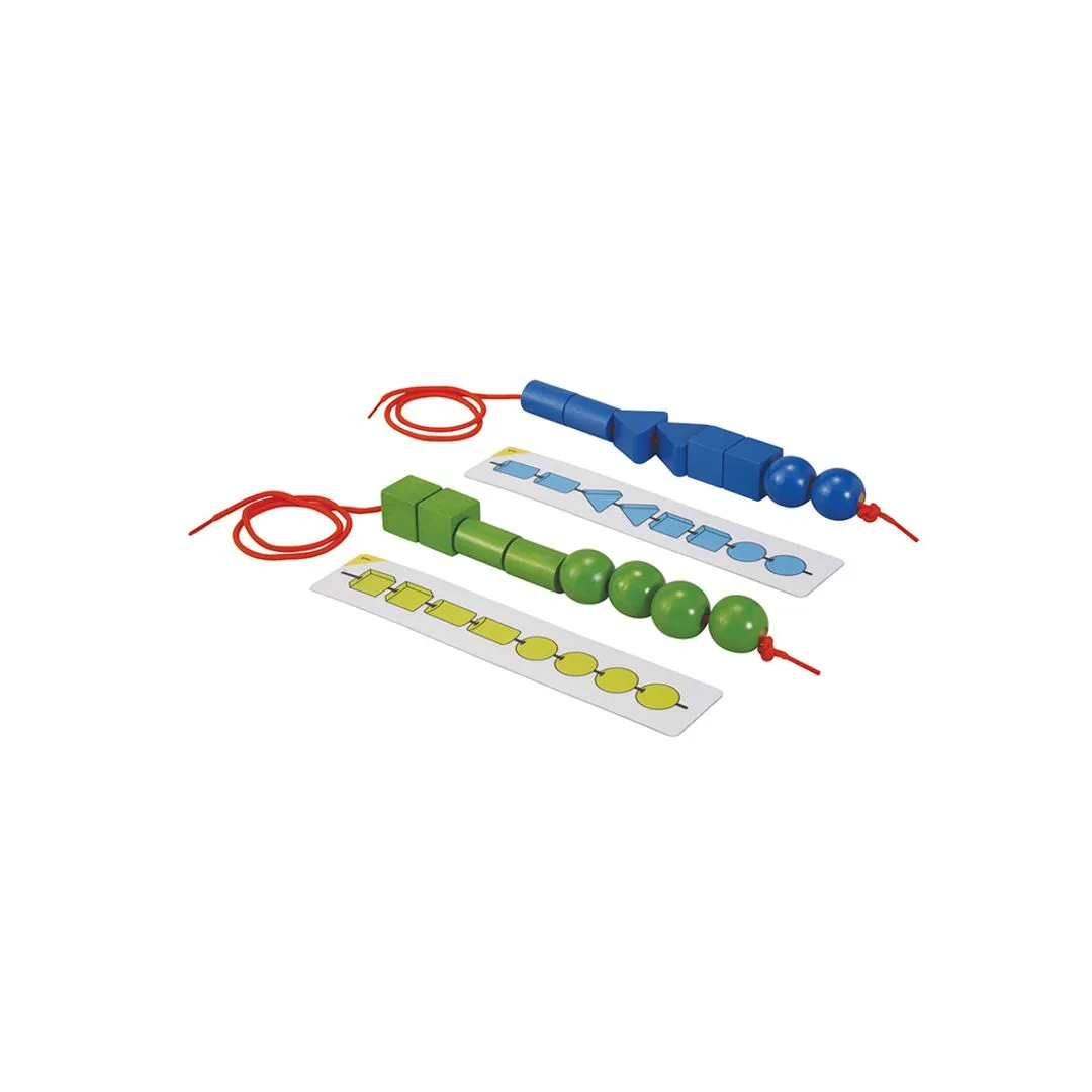 PlanToys Lacing Bead perles à lacer 96 pièces