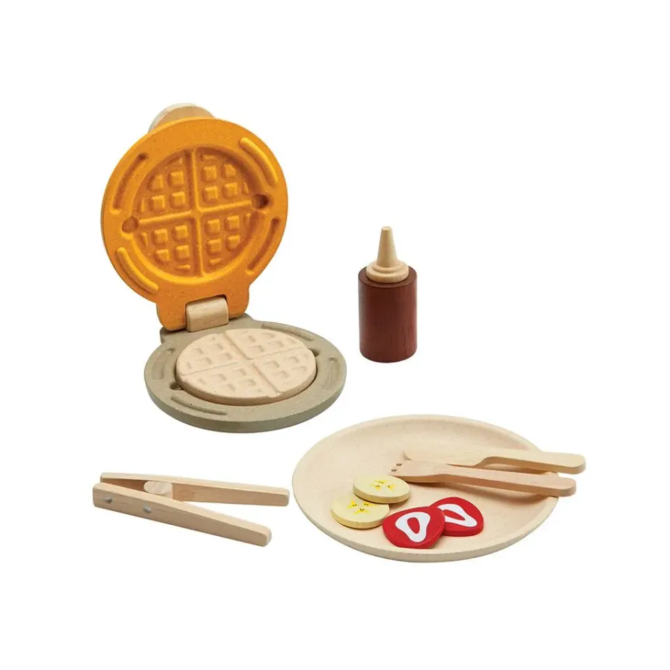 PlanToys Waffle Set dinette bois gaufres dès 2 ans