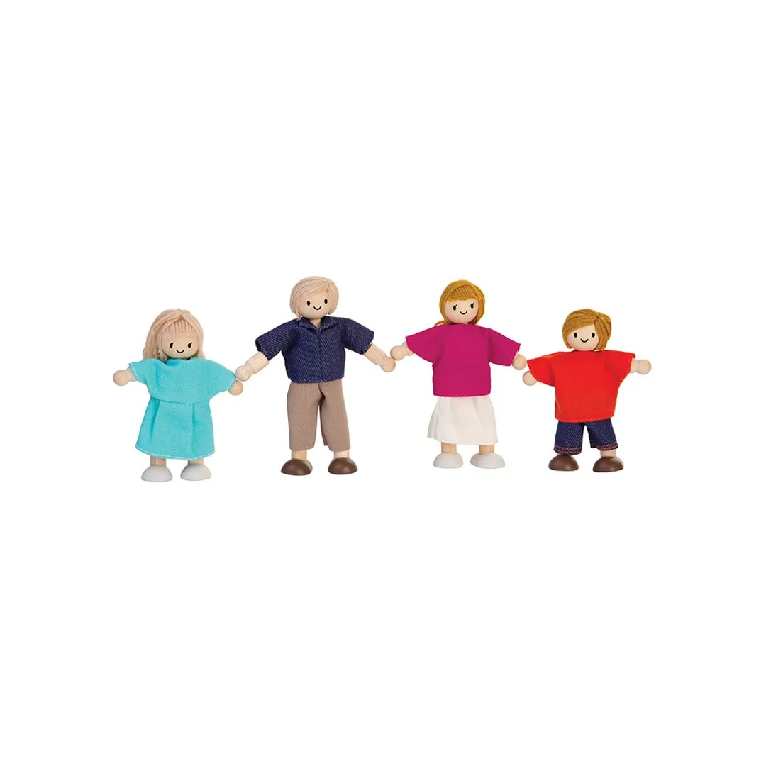 PlanToys Doll Family poupées bois peau claire