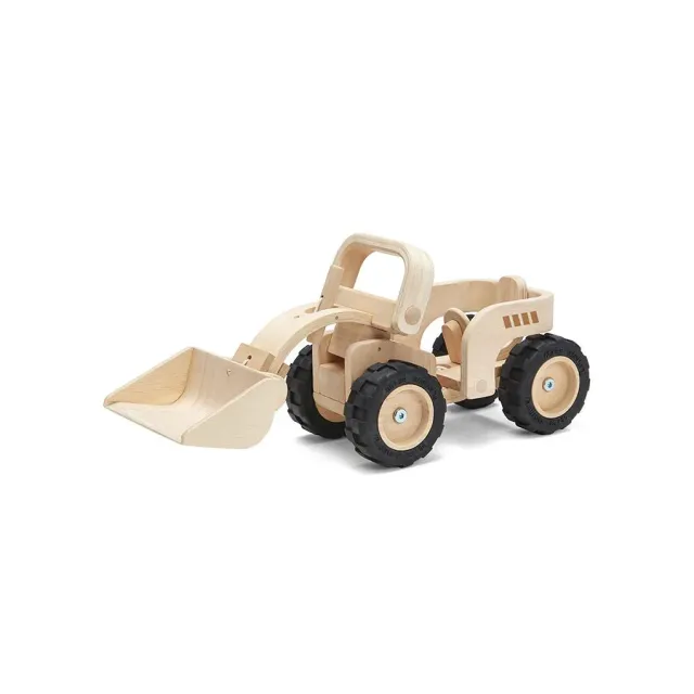 PlanToys Bulldozer engin chantier en bois dès 3 ans