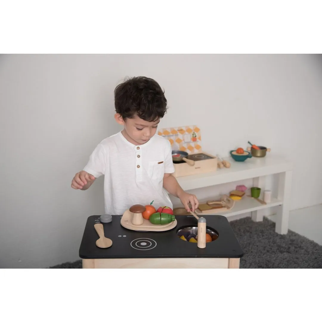 PlanToys Veggie Set légumes à découper bois 18 mois