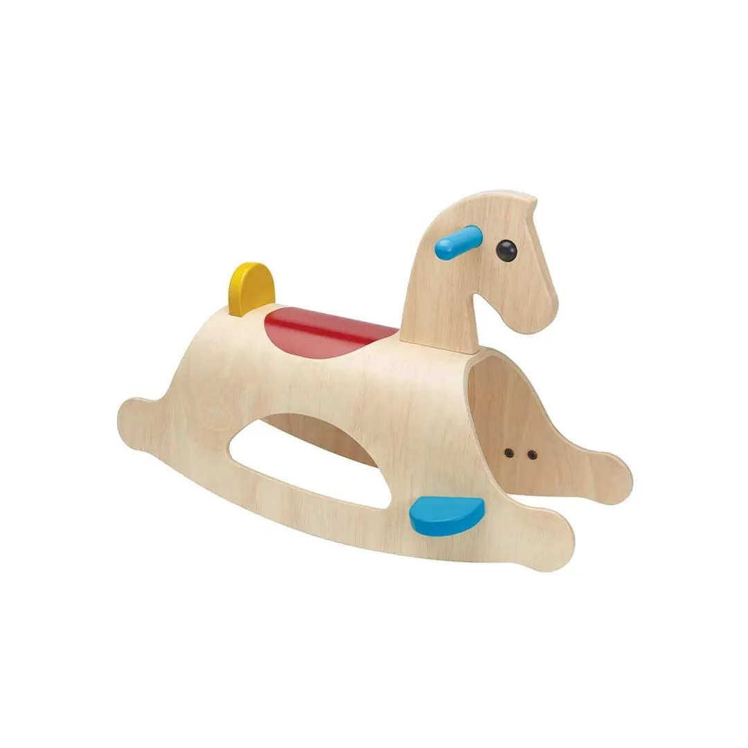 PlanToys Palomino cheval à bascule bois dès 2 ans