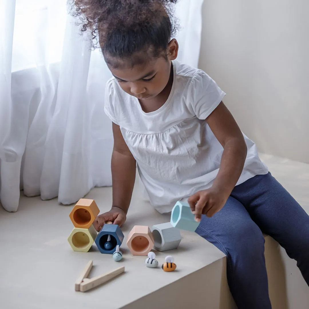 PlanToys Orchard Ruches abeilles jeu tri bois dès 3 ans
