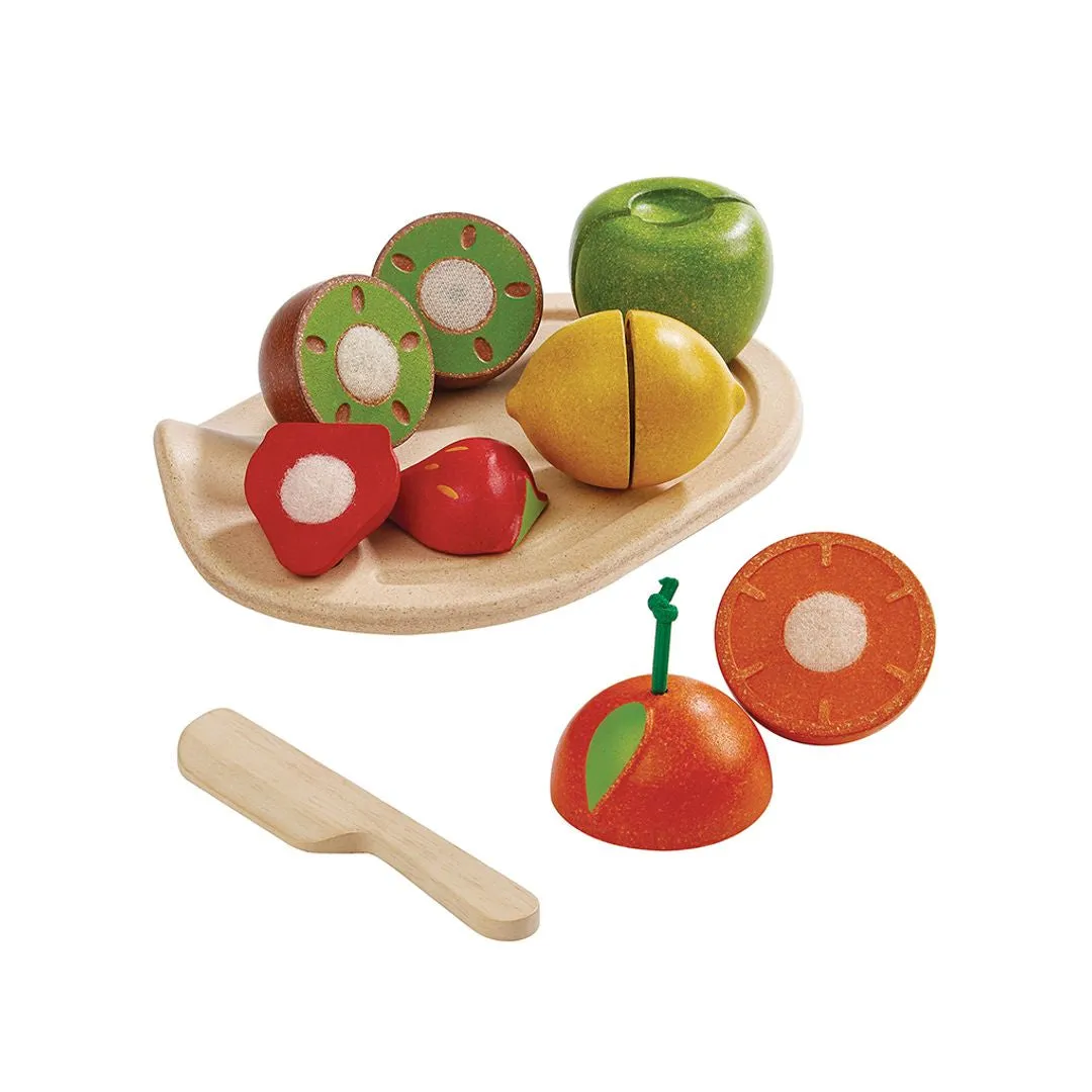 PlanToys Assorted Fruits à découper dinette 7 pièces