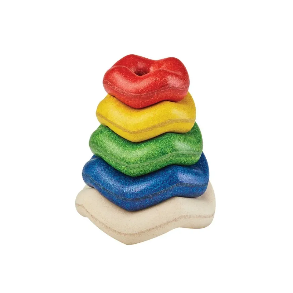 PlanToys Wave Stacker empilable vagues bébé bois