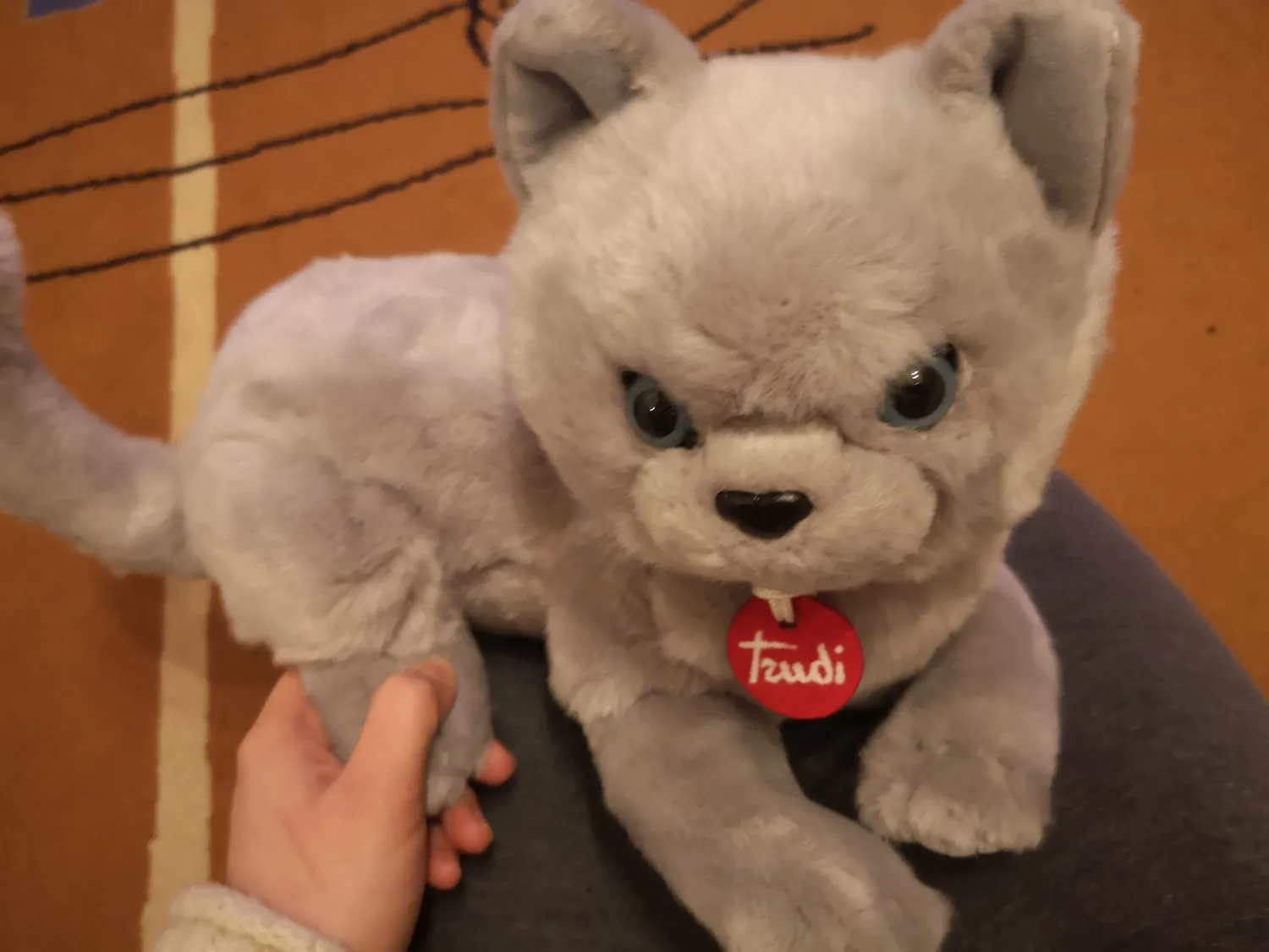 Trudi Celestino 21039 peluche chat gris M 44 cm