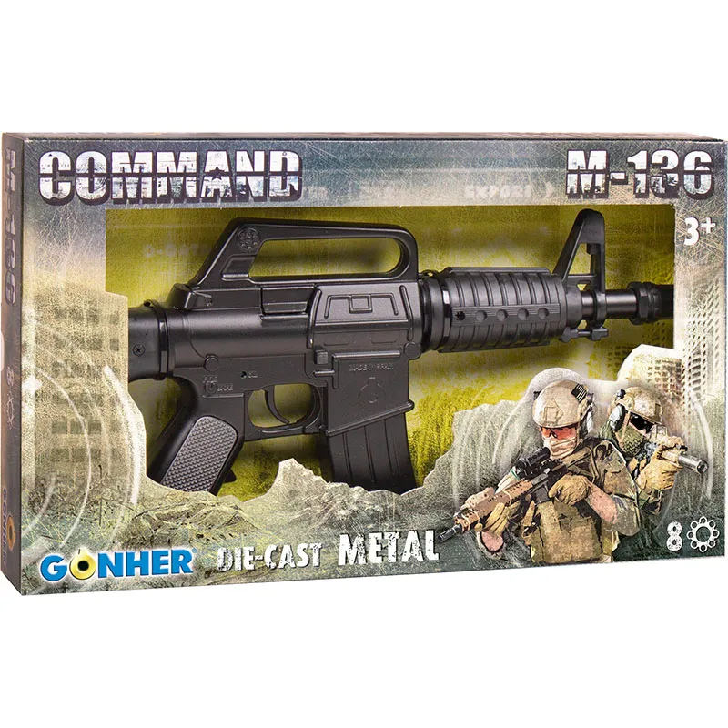 Gonher Command fusil assaut court jouet 8 coups