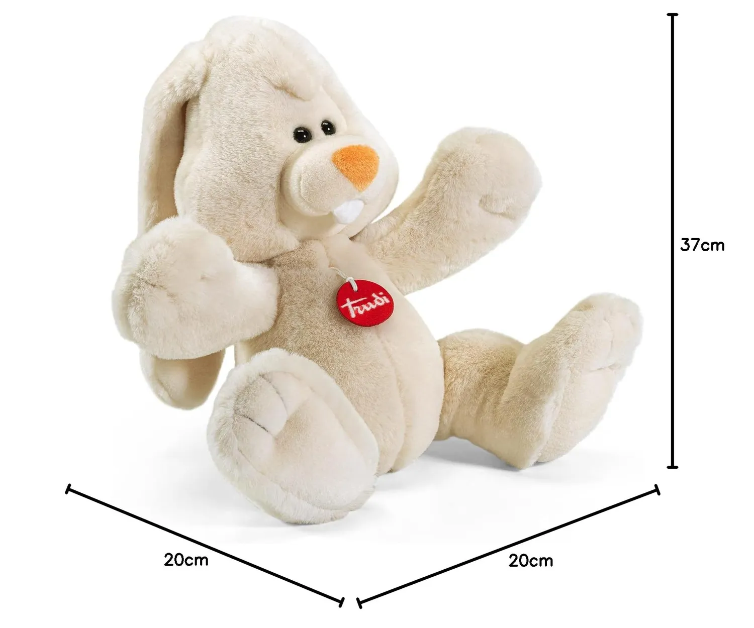 Trudi Virgilio lapin peluche douce ferme