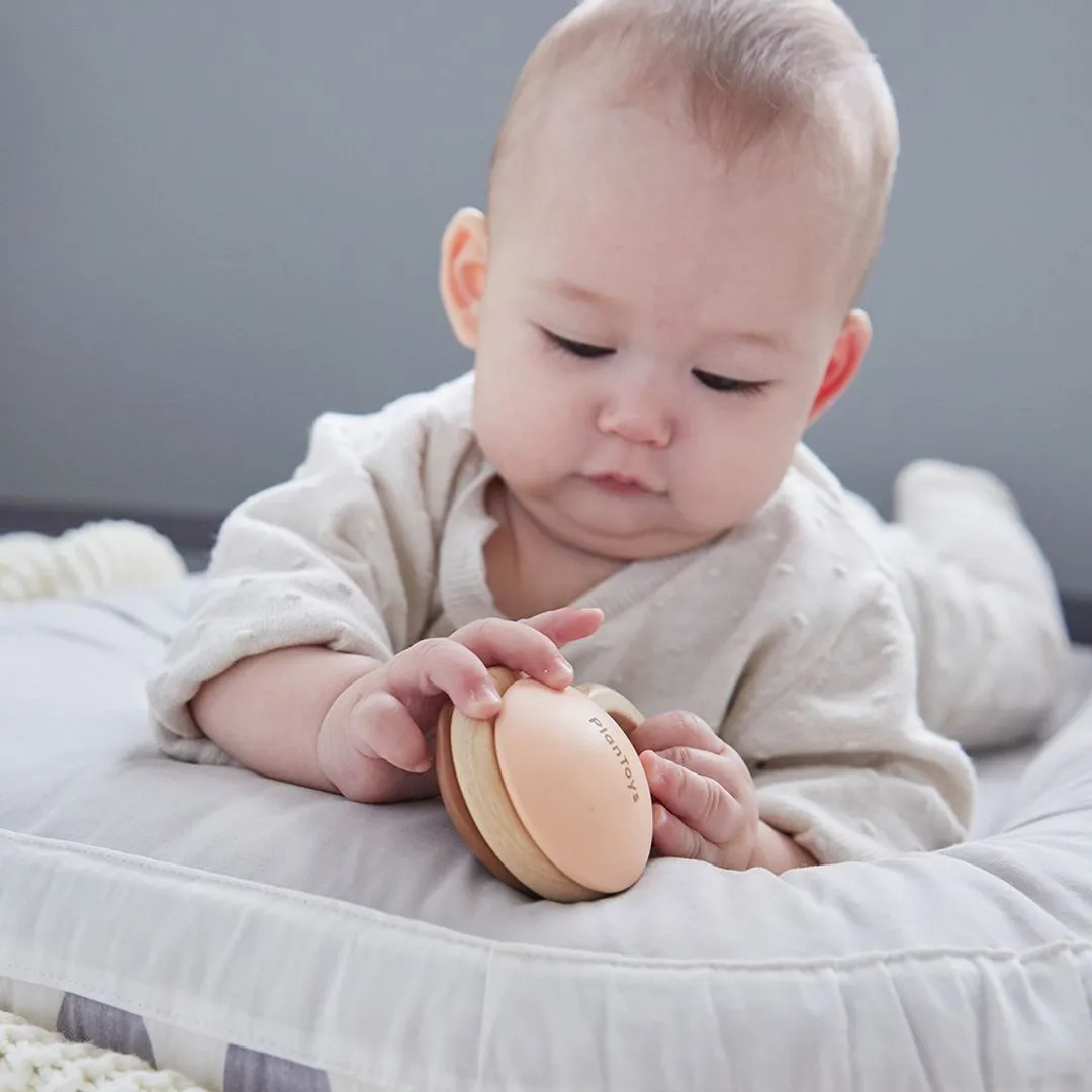 PlanToys Shake N Clap hochet bébé bois anneau