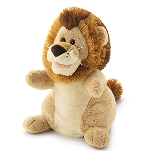 Trudi marionnette lion beige peluche 22 cm