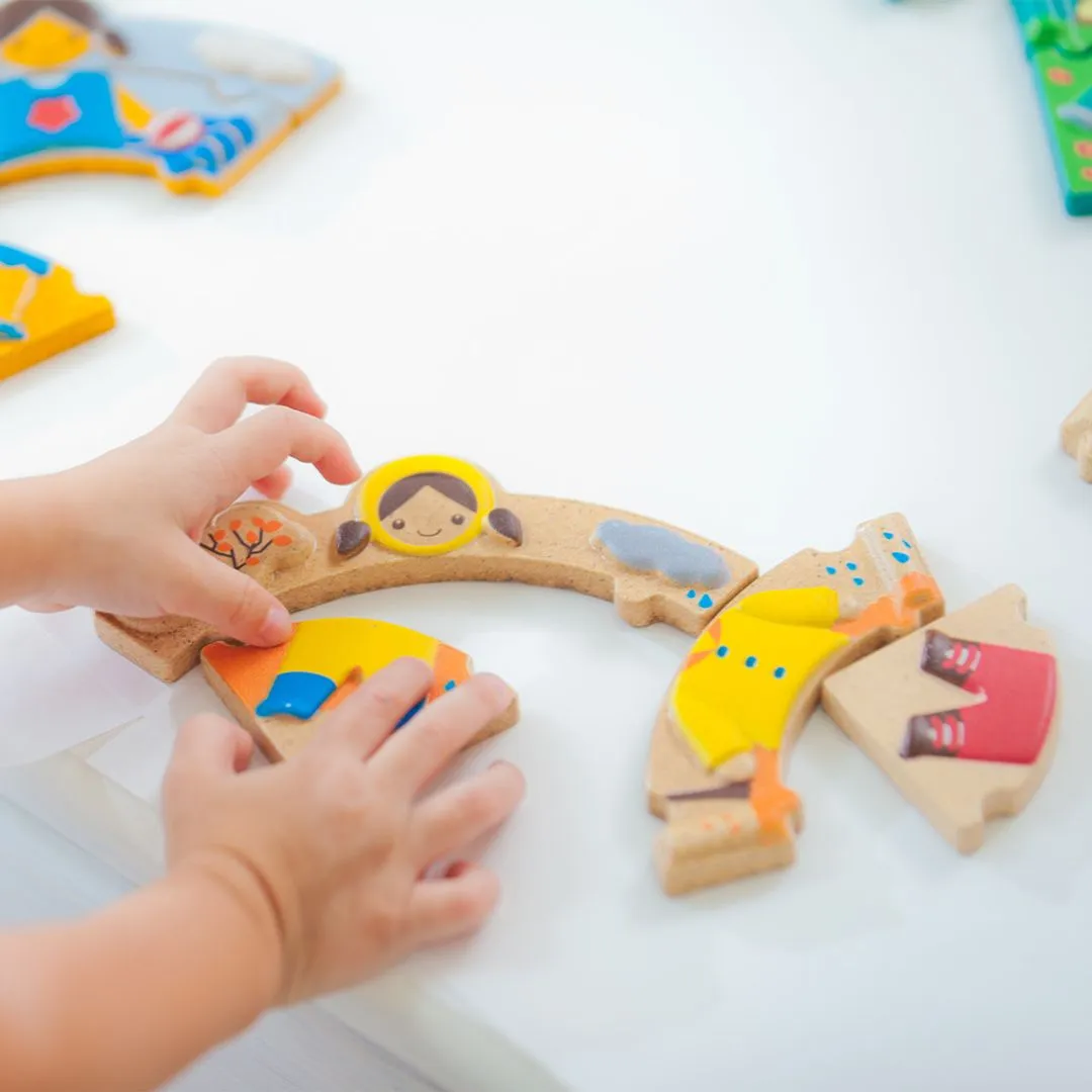 PlanToys Weather Dress-Up puzzle météo bois