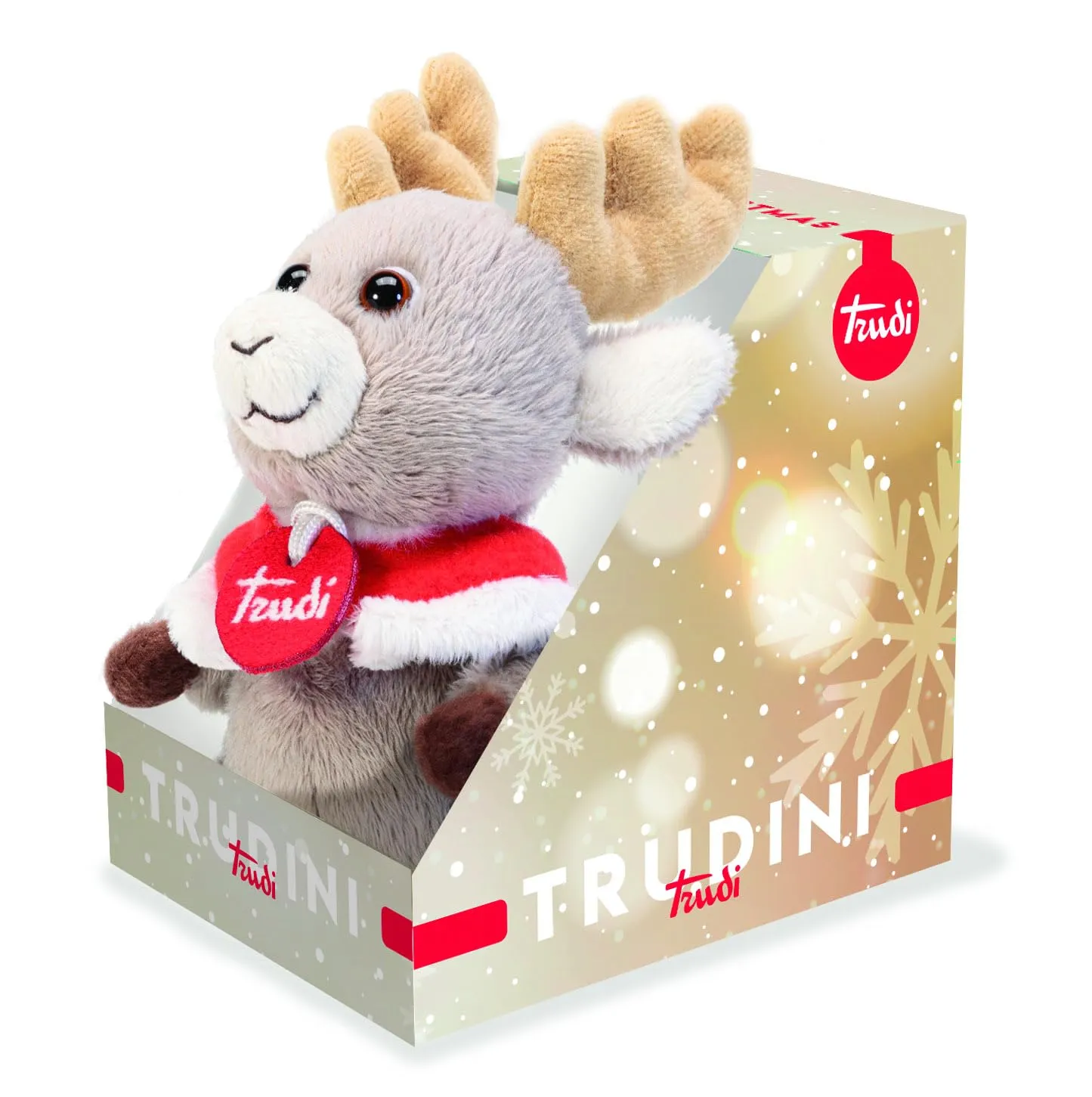 Trudi Noël 55473 peluche renne Rudolph XS