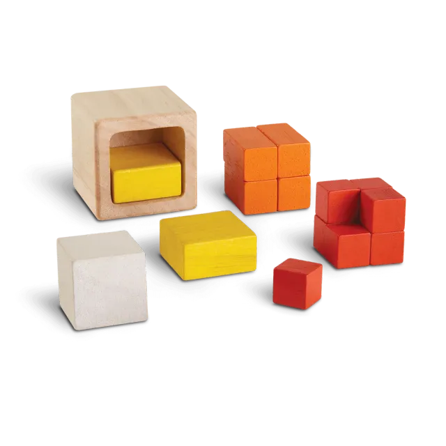 PlanToys Fraction Cubes jeu fractions bois dès 3 ans
