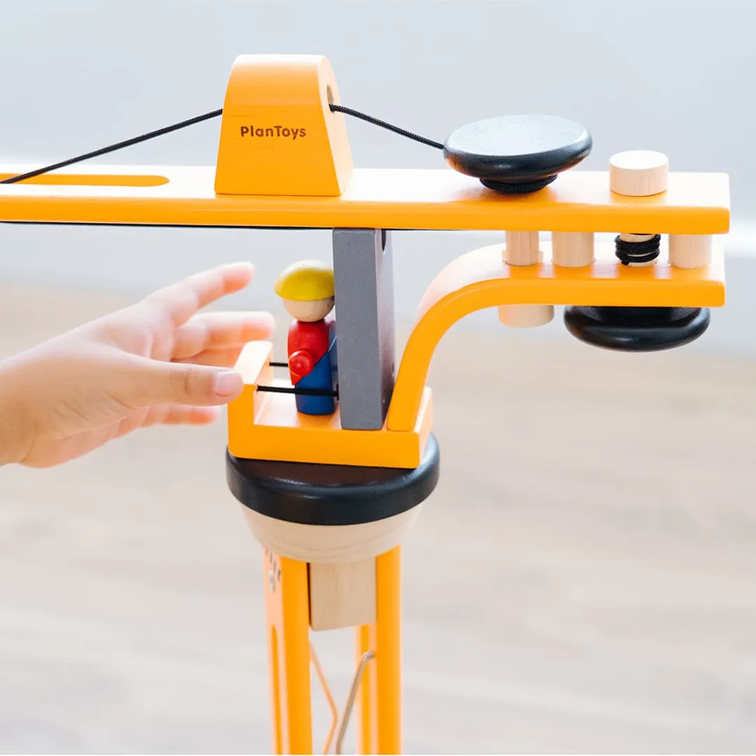 PlanToys Crane Set jeu de chantier grue dès 3 ans