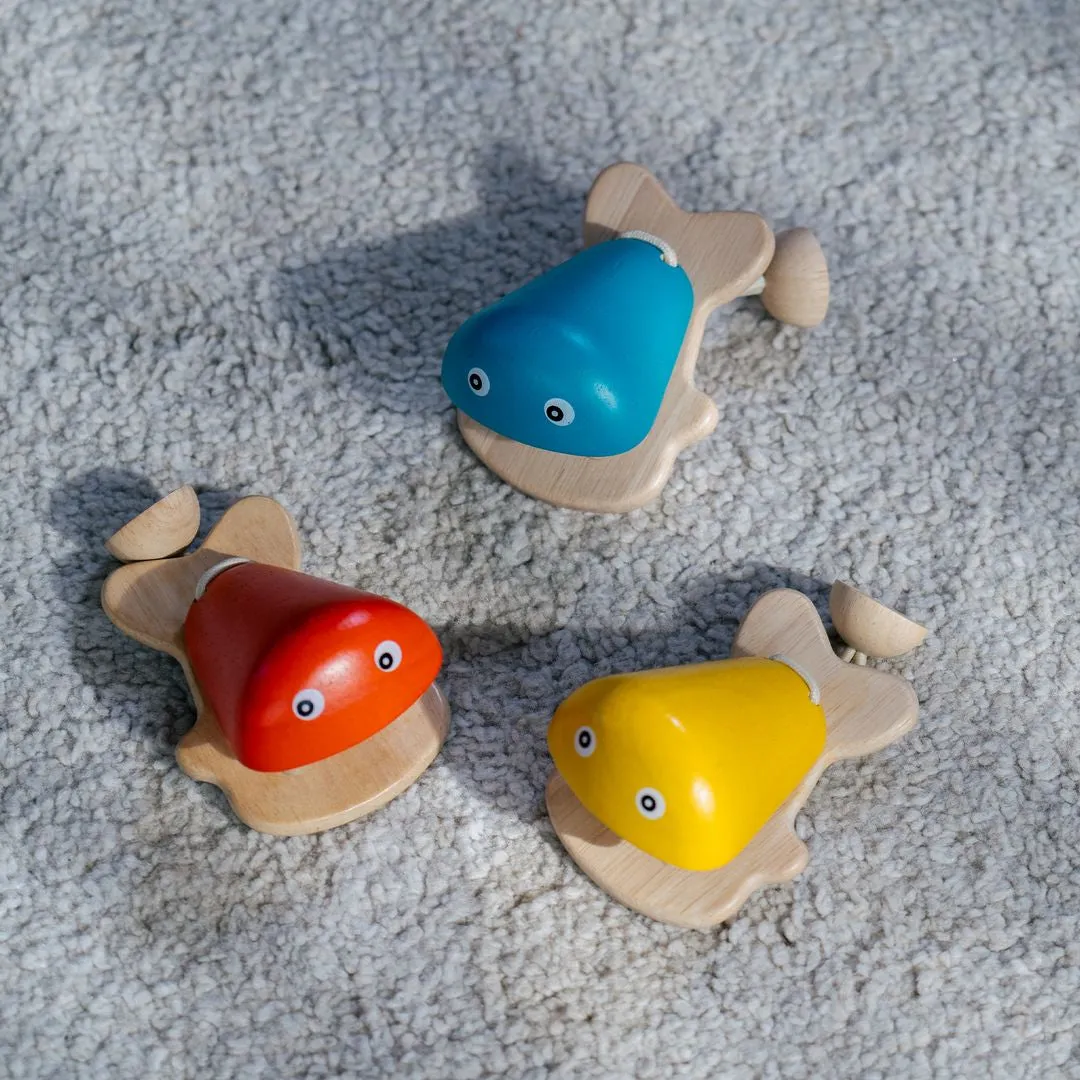 PlanToys Fish Castanet castagnette poisson jaune