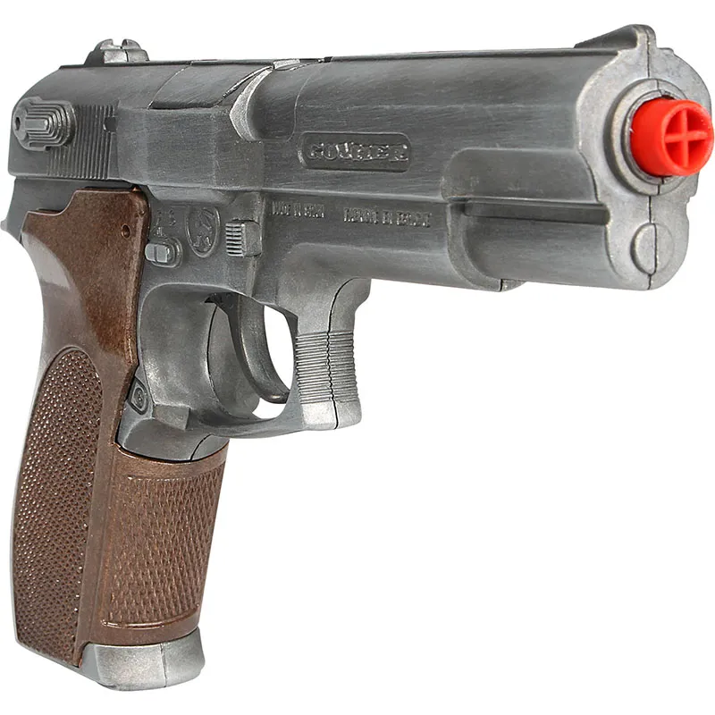 Gonher Police Gold Collection pistolet 8 coups doré